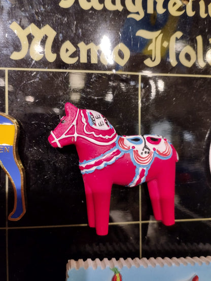 Magnet Dalahäst - Handmålad - Souvenir