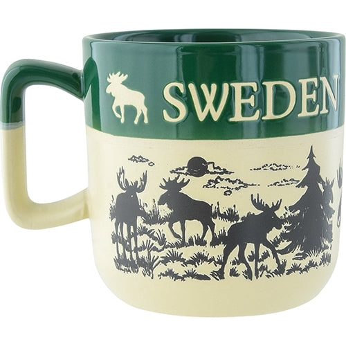 Grön Keramikmugg Sweden - Souvenir- Keramik