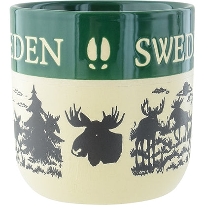 Grön Keramikmugg Sweden - Souvenir- Keramik