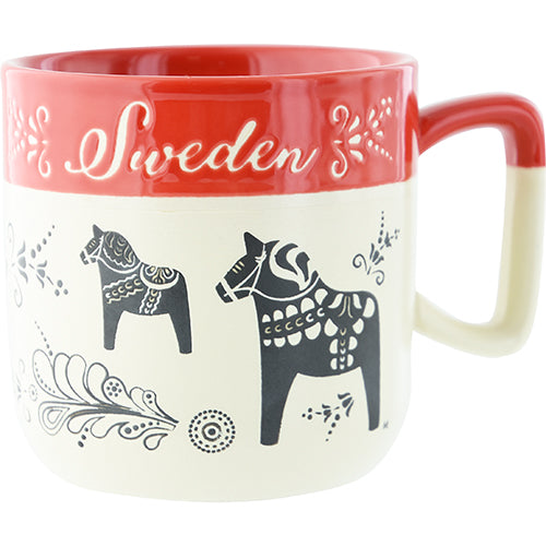 Röd Keramikmugg Sweden - Souvenir - Keramik