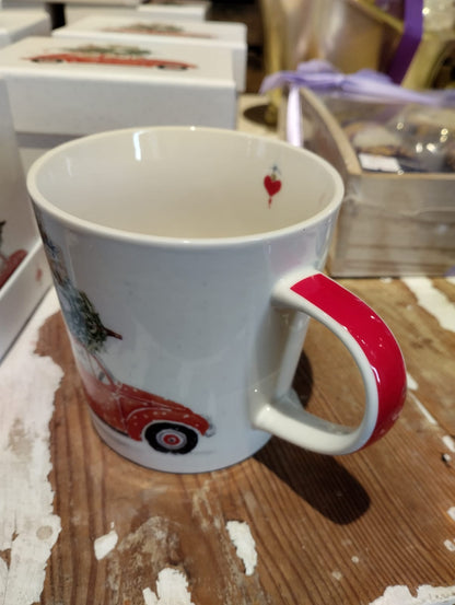 Mugg Bil med Julgran - 0,4 l