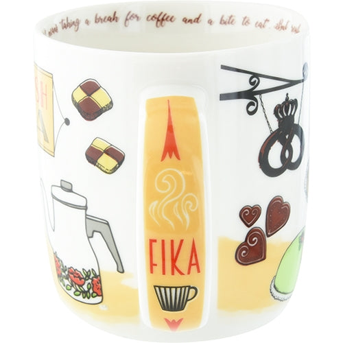 Porcelænskrus Svensk Fika - Souvenir