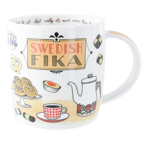 Porcelænskrus Svensk Fika - Souvenir