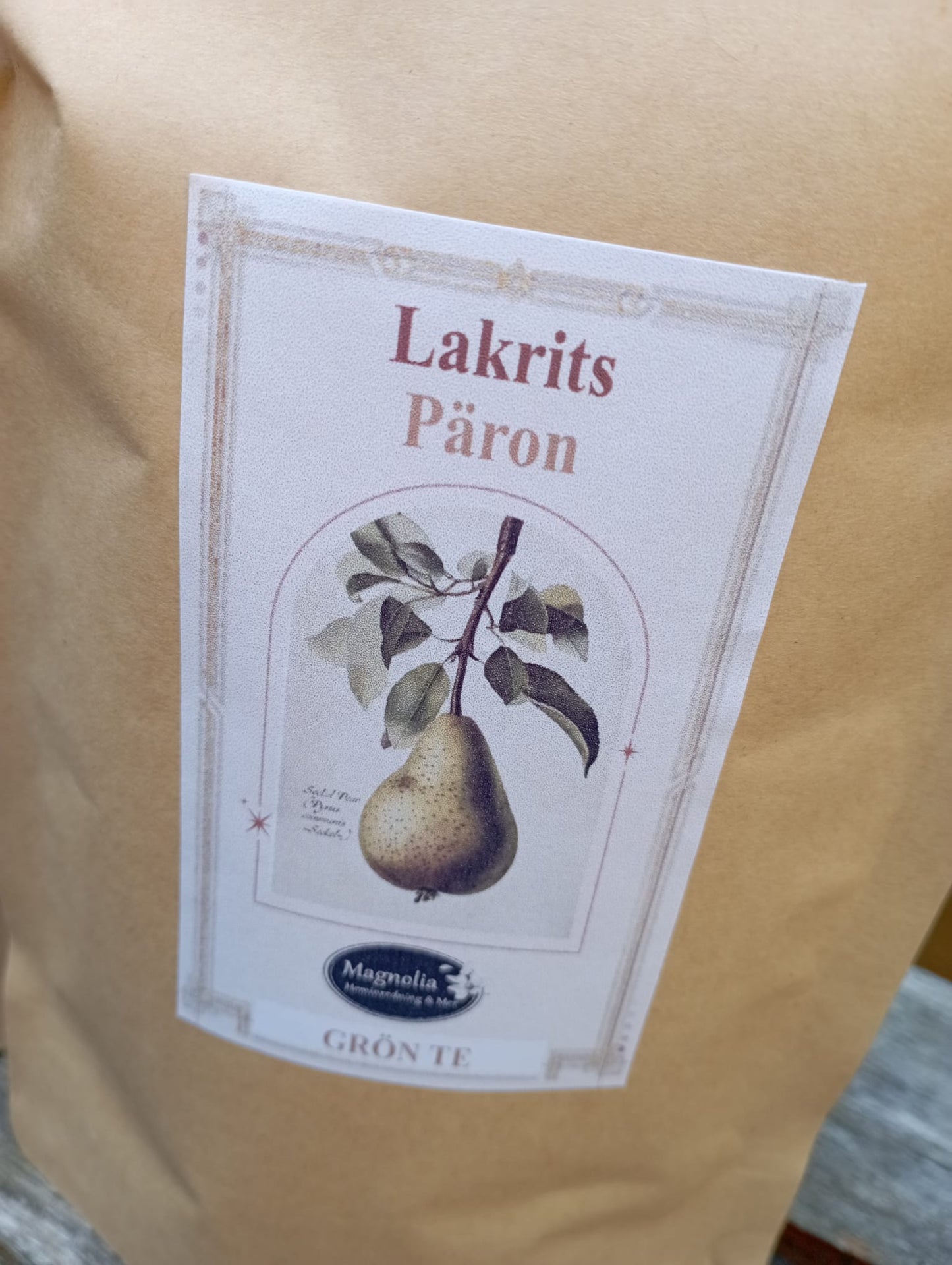 Tepåsar Lakrits Päron - smaksatt te - 100 g - Grön Te