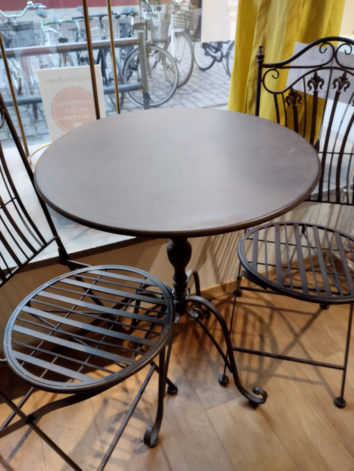 Trädgårdsgrupp - 3 Delar - Rustik Brun - Cafémöbelset