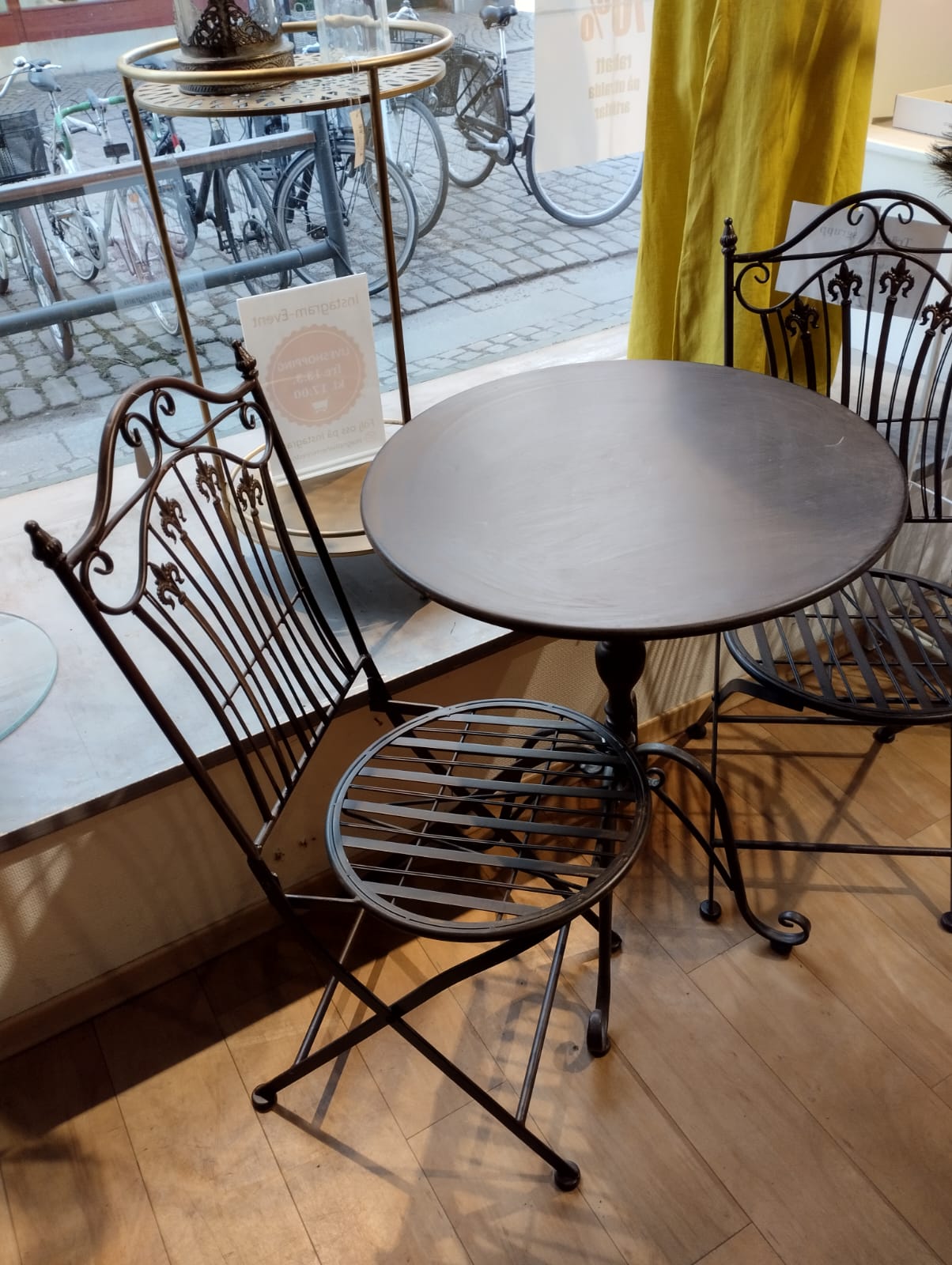 Trädgårdsgrupp - 3 Delar - Rustik Brun - Cafémöbelset