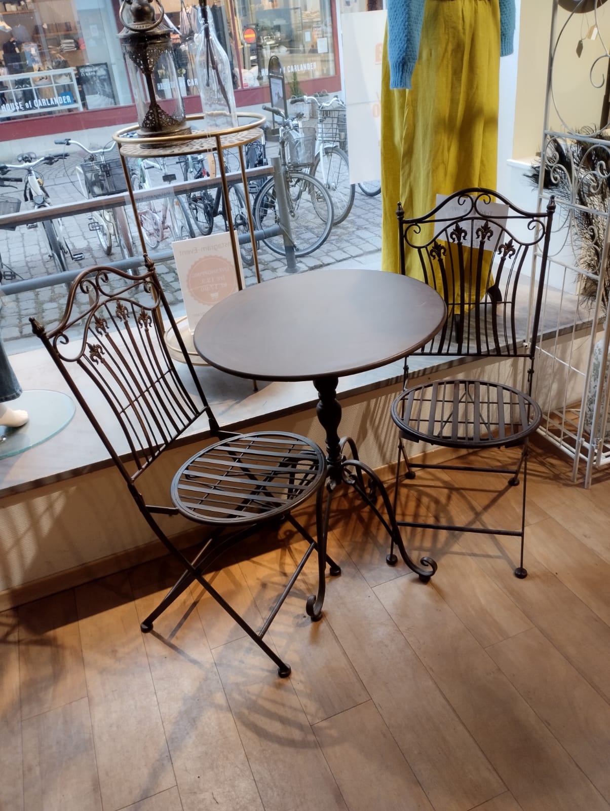 Trädgårdsgrupp - 3 Delar - Rustik Brun - Cafémöbelset