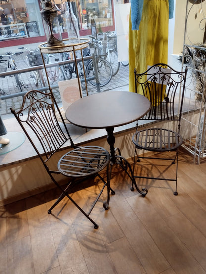 Trädgårdsgrupp - 3 Delar - Rustik Brun - Cafémöbelset