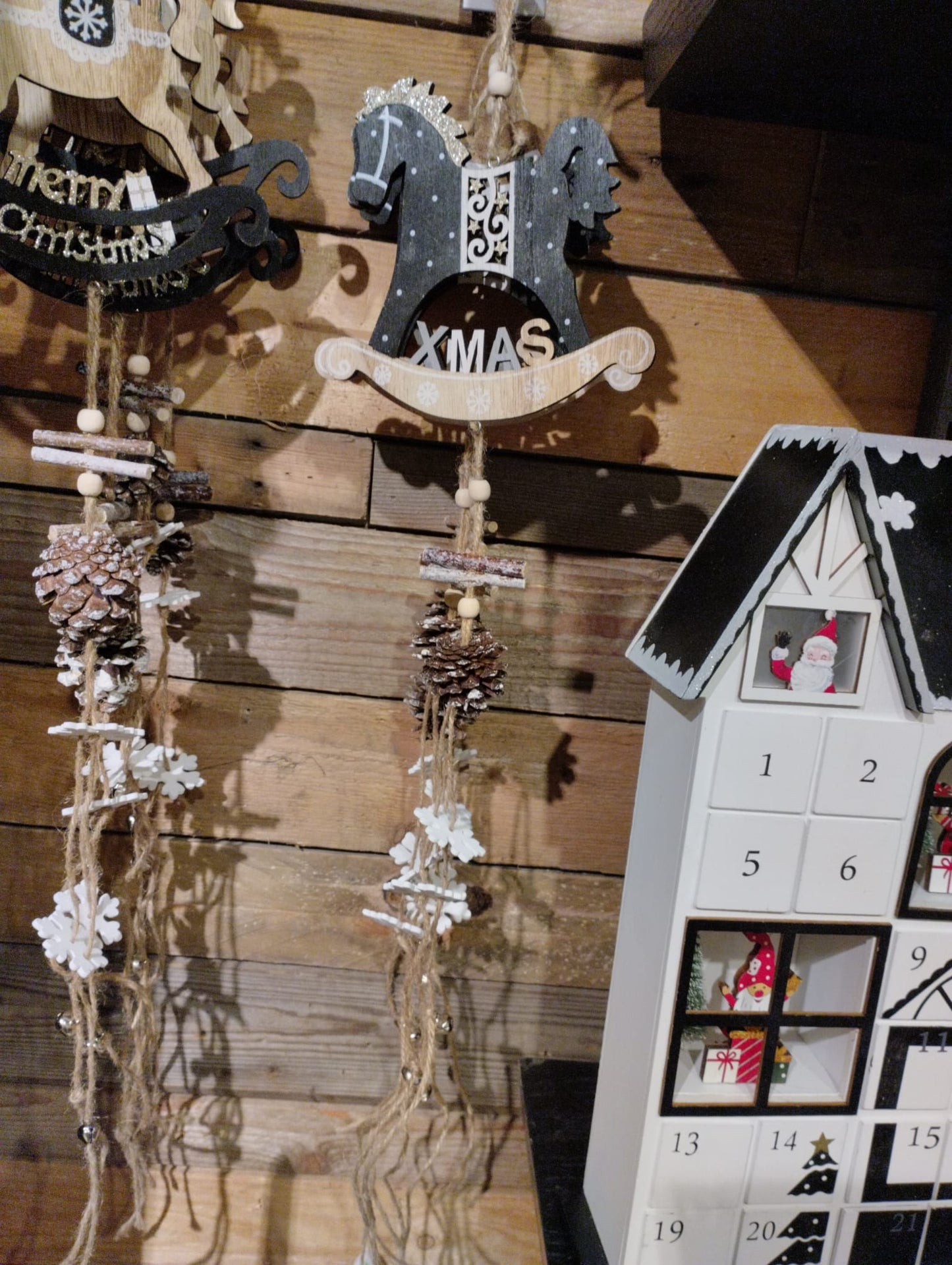 Hängare Gunghäst - Juldekoration - Trä