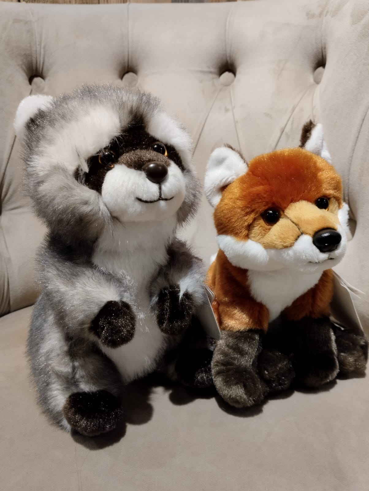 Tvättbjörn, sittande - 21 cm (höjd) - Plyschdjur