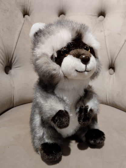 Tvättbjörn, sittande - 21 cm (höjd) - Plyschdjur