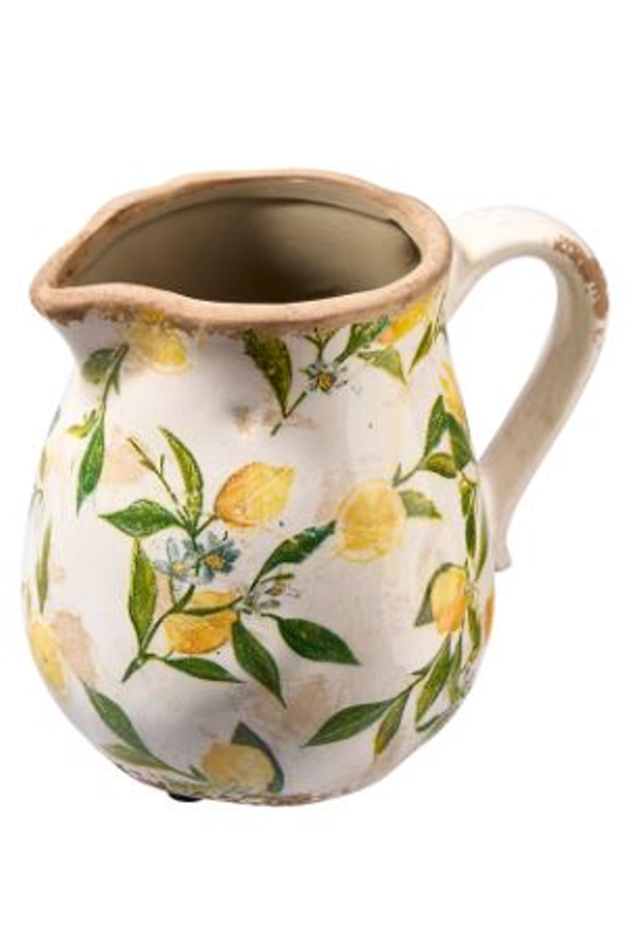 Lemona Vattenkanna - H 16cm - Vit/grön - 1 Liter