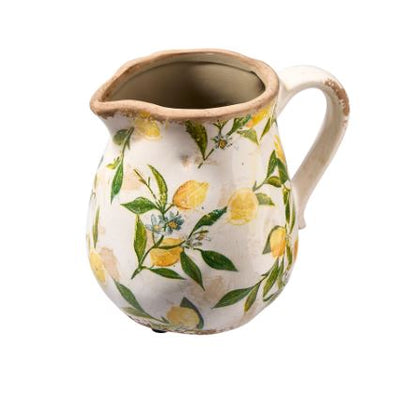 Lemona Vattenkanna - H 16cm - Vit/grön - 1 Liter