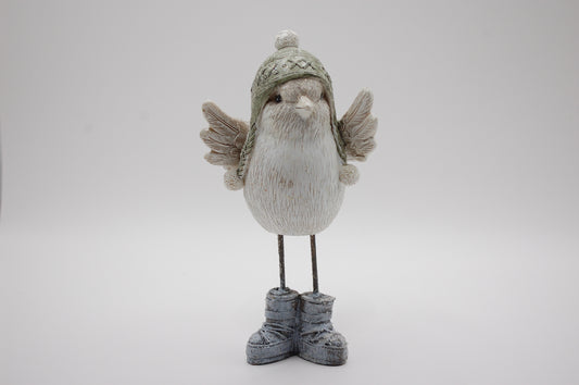 Deko Vinterfågel med Glitter