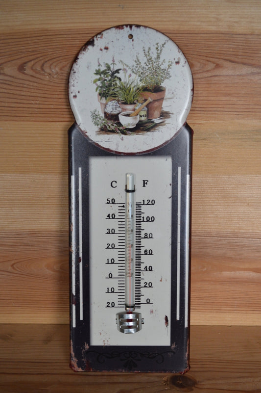 Termometer - Motiv: Trädgård